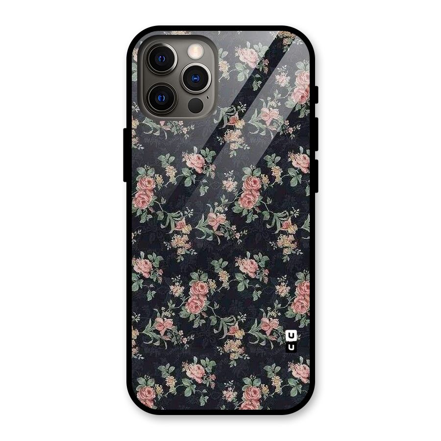 Bloom Black Glass Back Case for iPhone 12 Pro