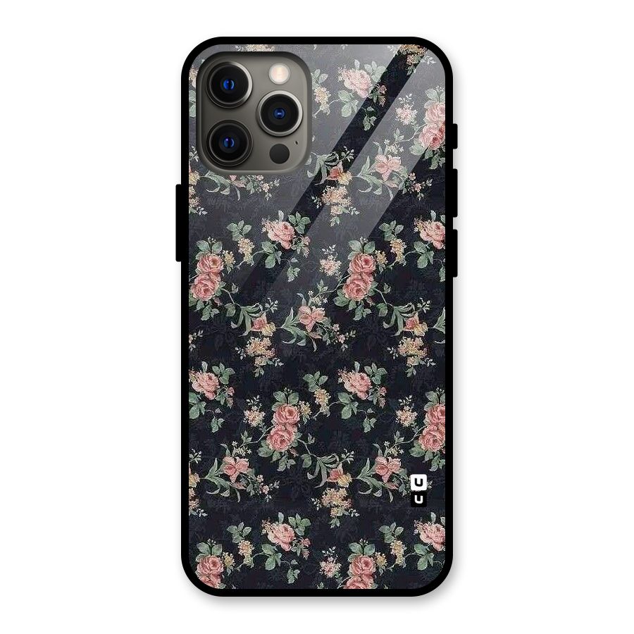 Bloom Black Glass Back Case for iPhone 12 Pro Max