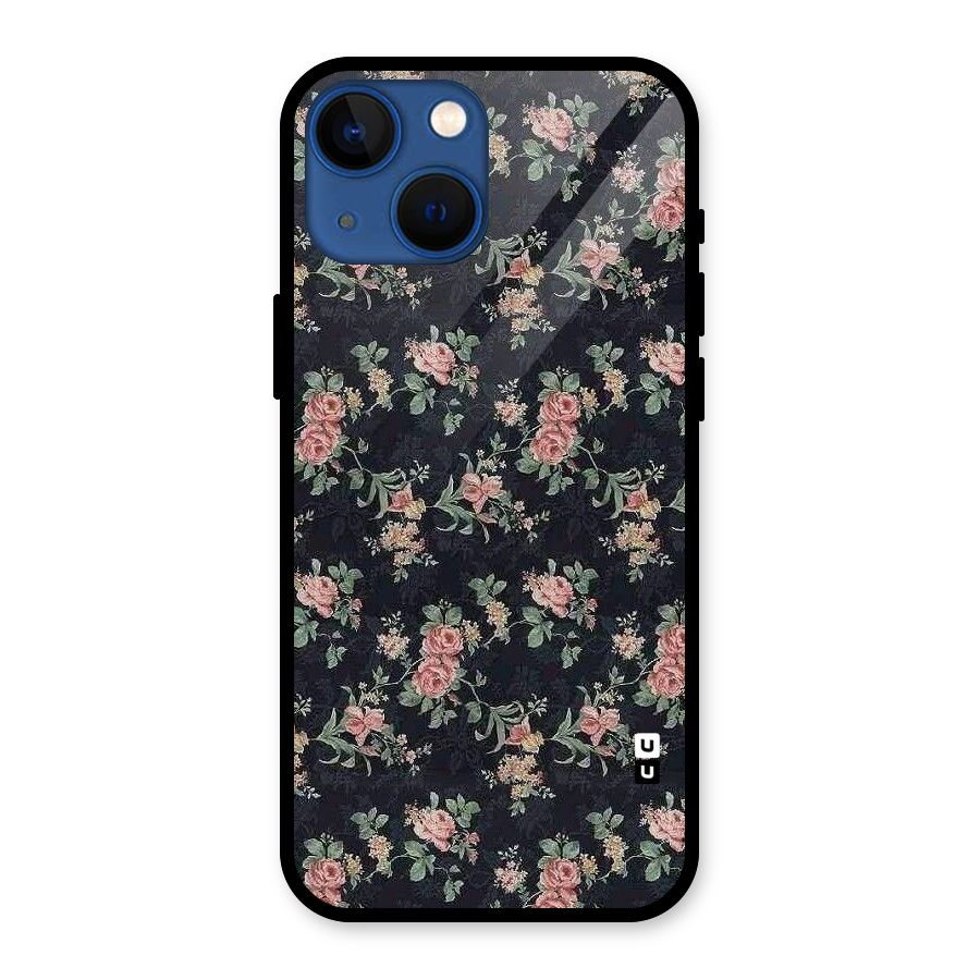 Bloom Black Glass Back Case for iPhone 13 Mini