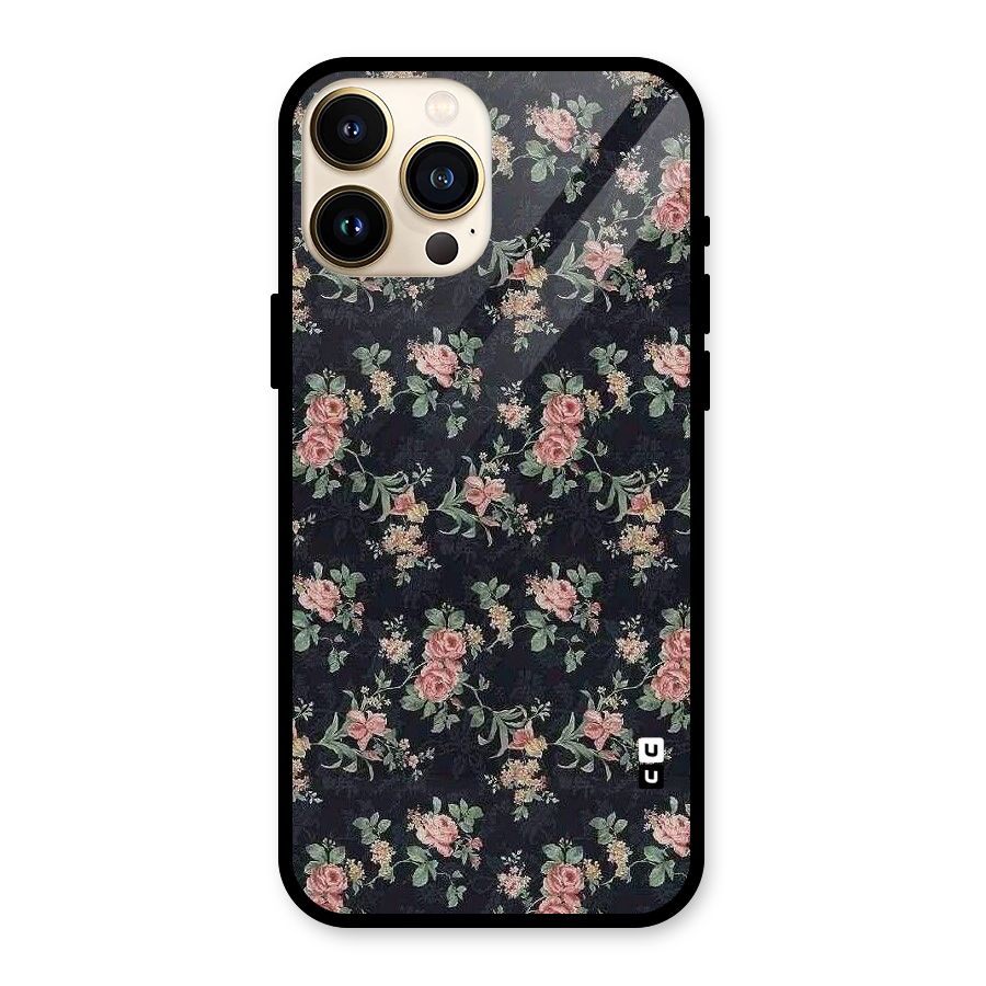 Bloom Black Glass Back Case for iPhone 13 Pro Max