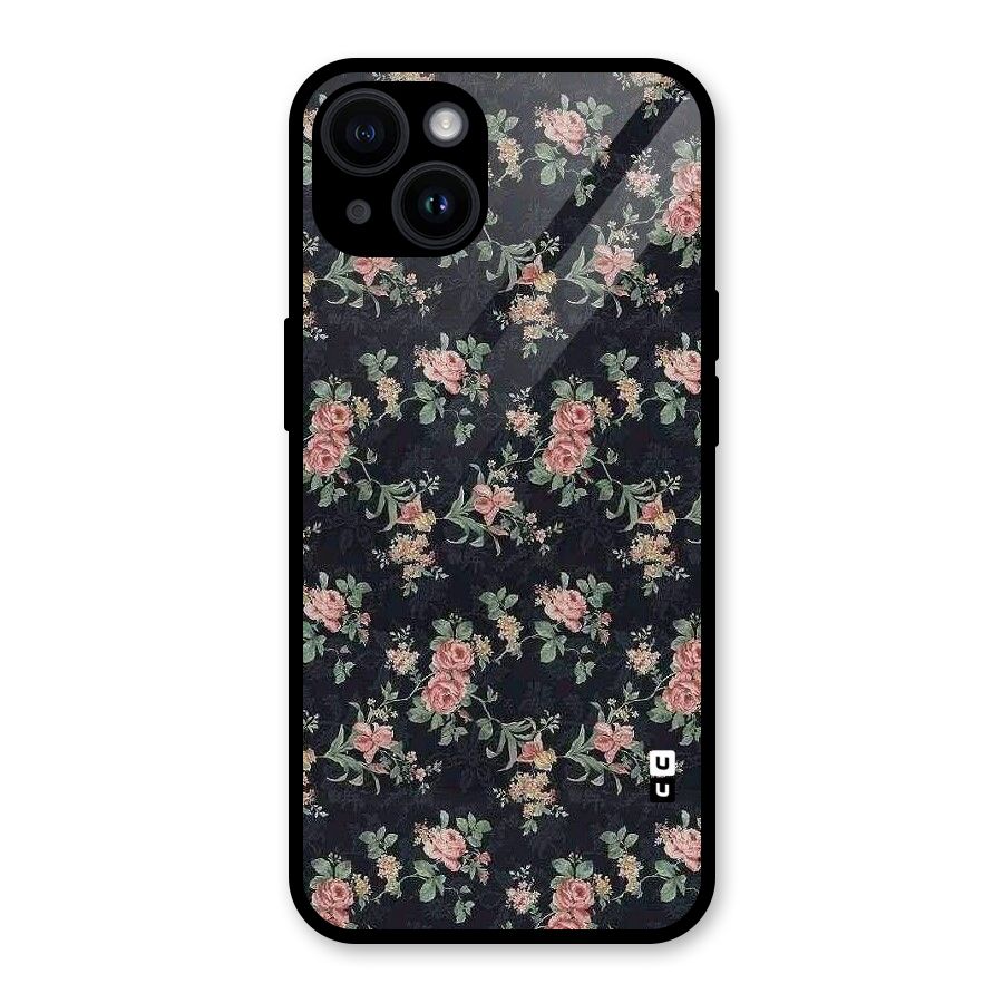 Bloom Black Glass Back Case for iPhone 14