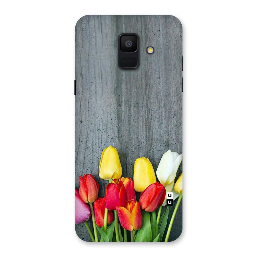 Bloom Grey Back Case for Galaxy A6 (2018)