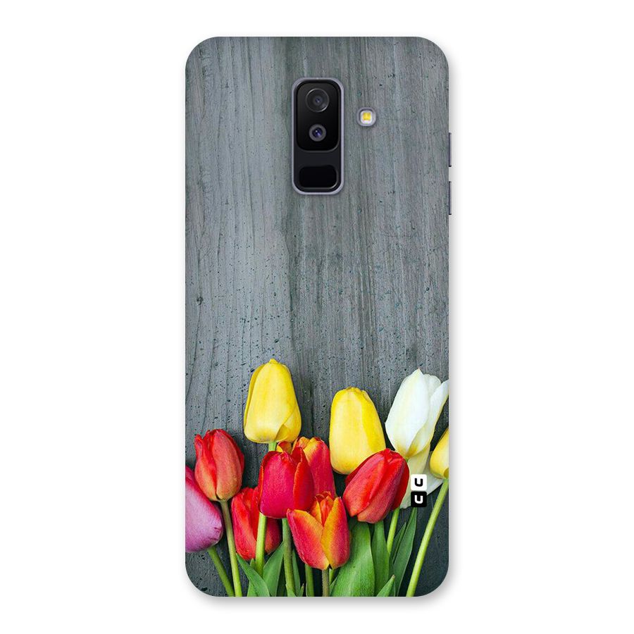 Bloom Grey Back Case for Galaxy A6 Plus