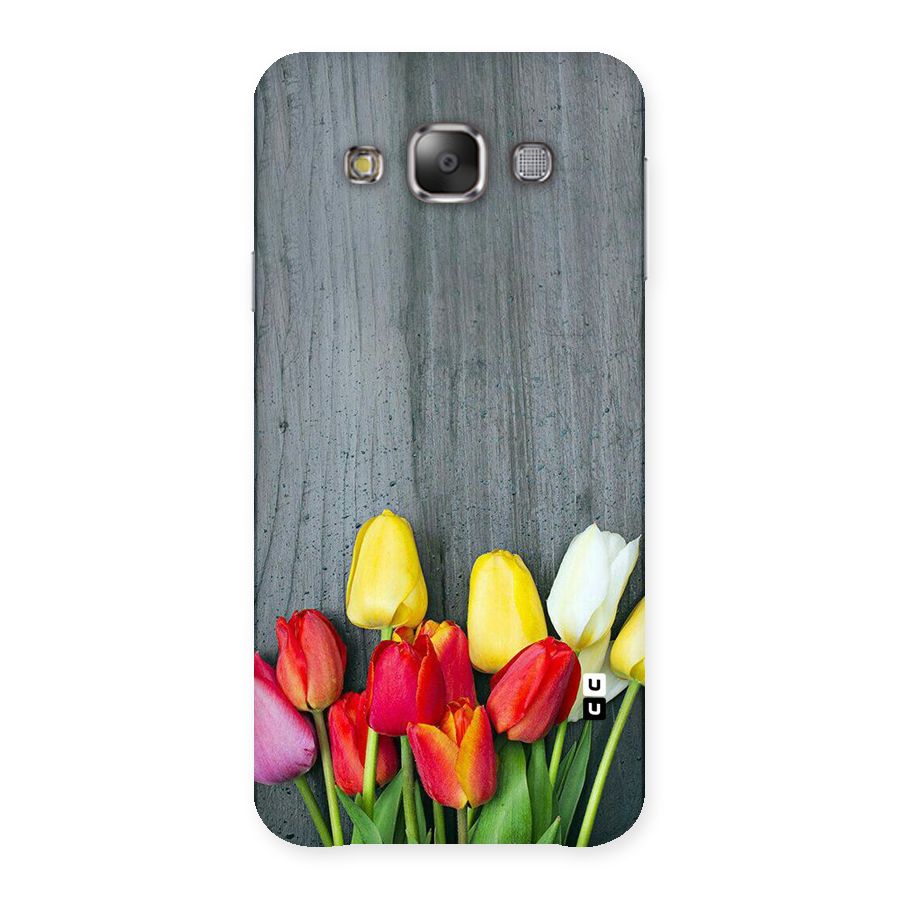 Bloom Grey Back Case for Galaxy E7