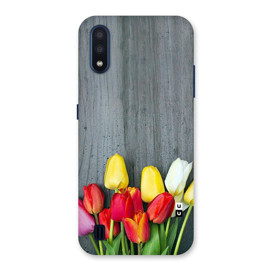Bloom Grey Back Case for Galaxy M01