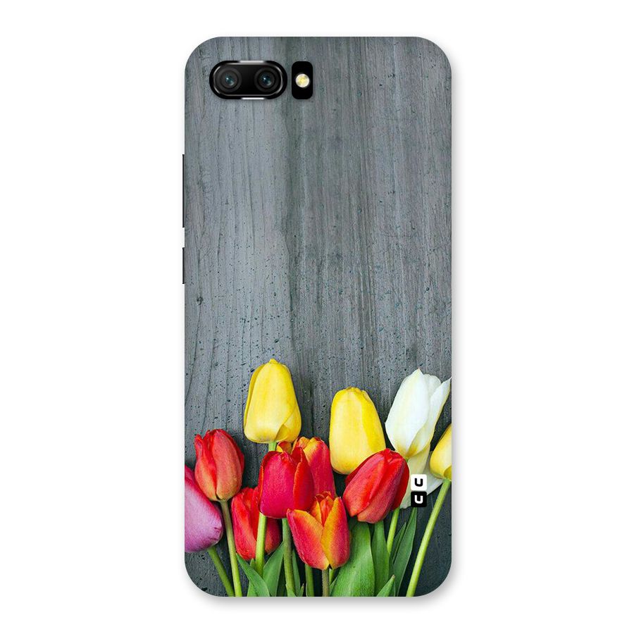 Bloom Grey Back Case for Honor 10