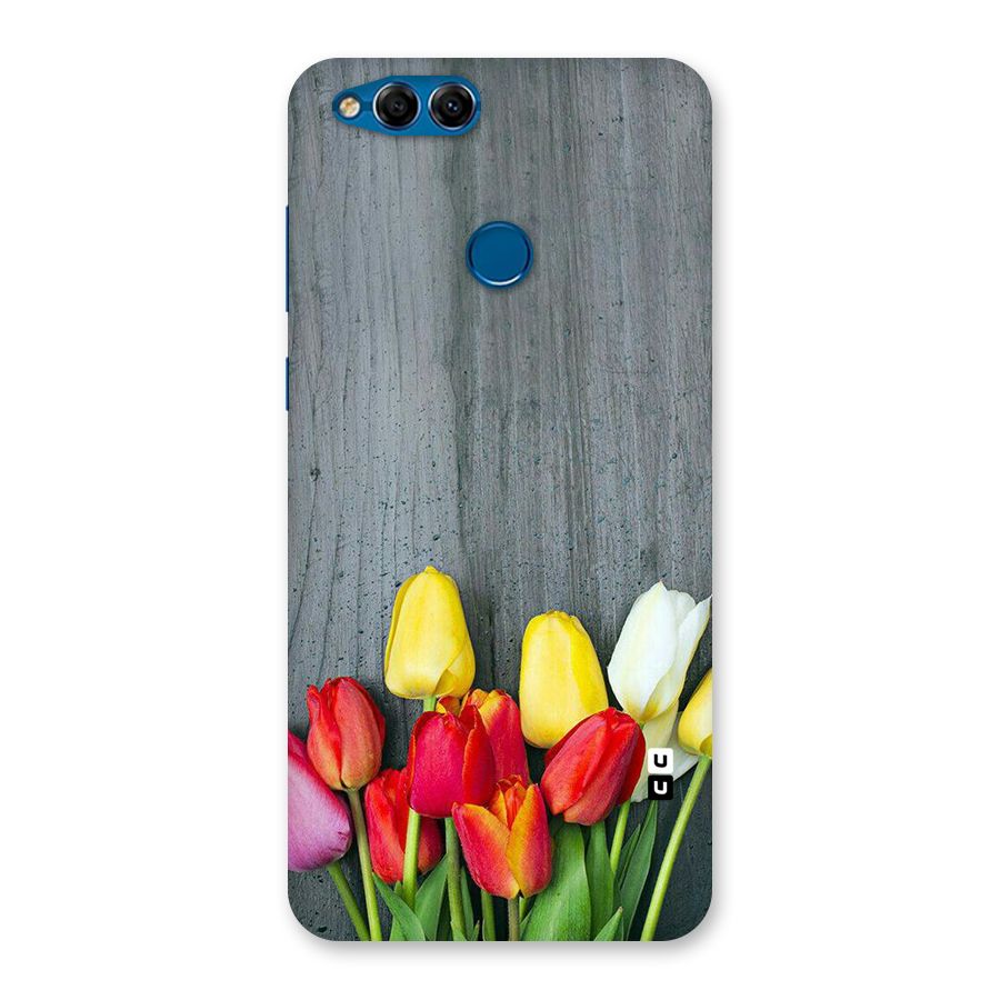 Bloom Grey Back Case for Honor 7X