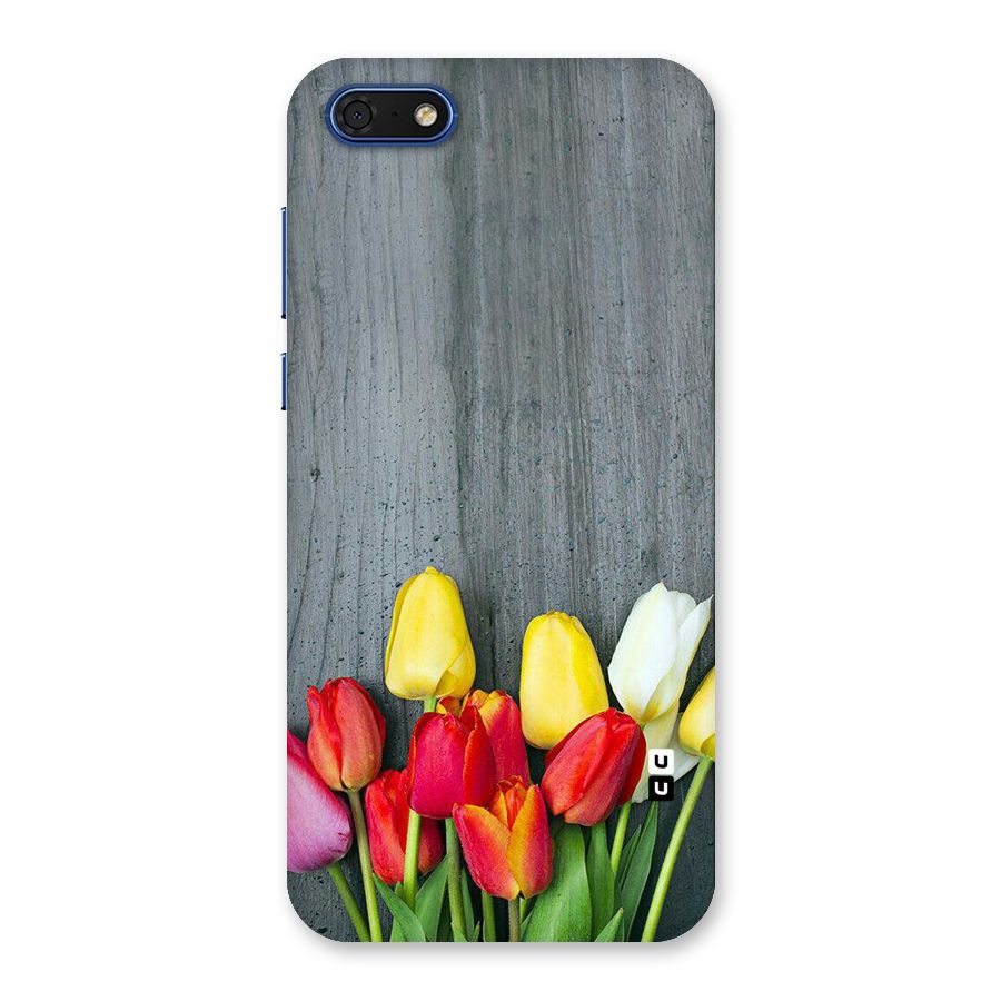 Bloom Grey Back Case for Honor 7s