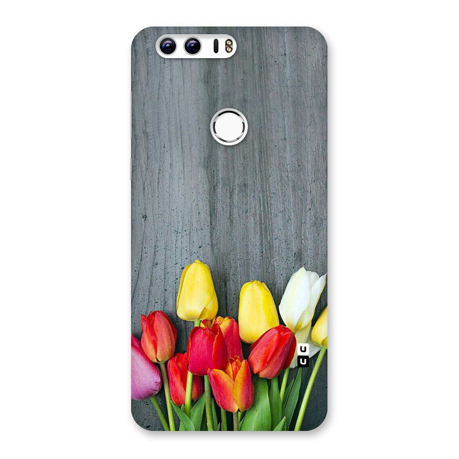 Bloom Grey Back Case for Honor 8