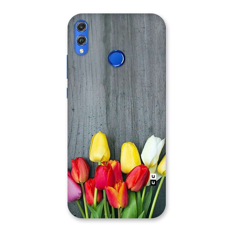 Bloom Grey Back Case for Honor 8X
