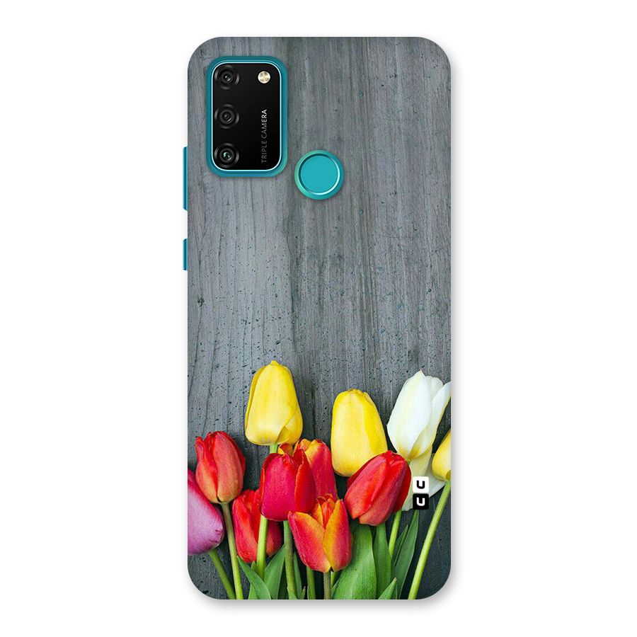 Bloom Grey Back Case for Honor 9A