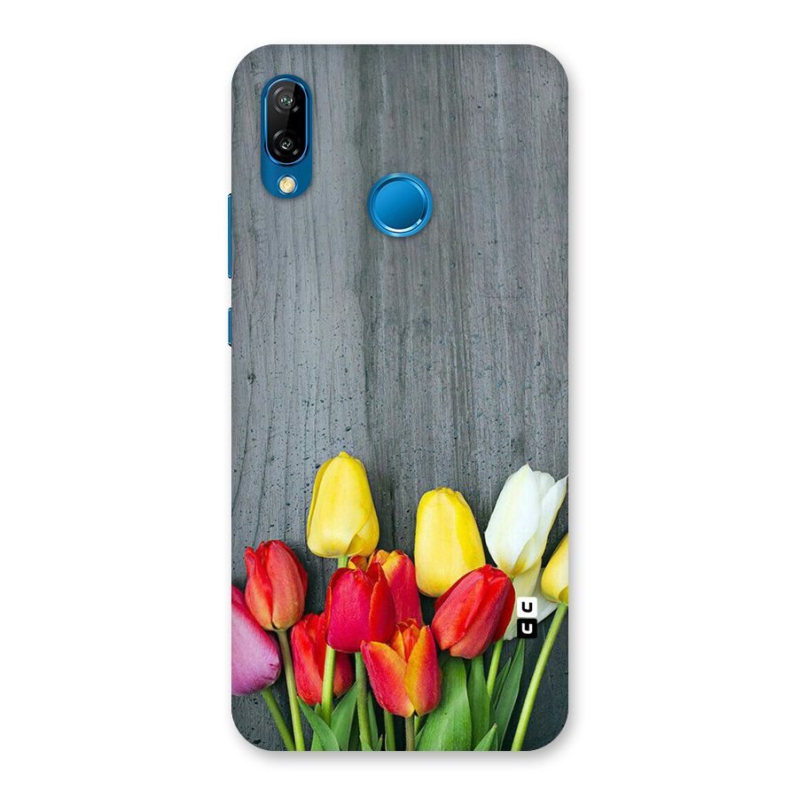 Bloom Grey Back Case for Huawei P20 Lite