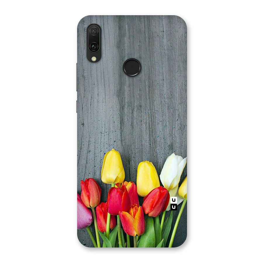 Bloom Grey Back Case for Huawei Y9 (2019)
