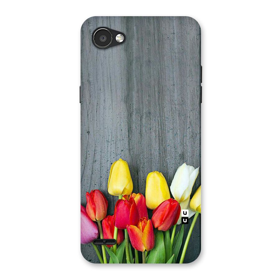 Bloom Grey Back Case for LG Q6