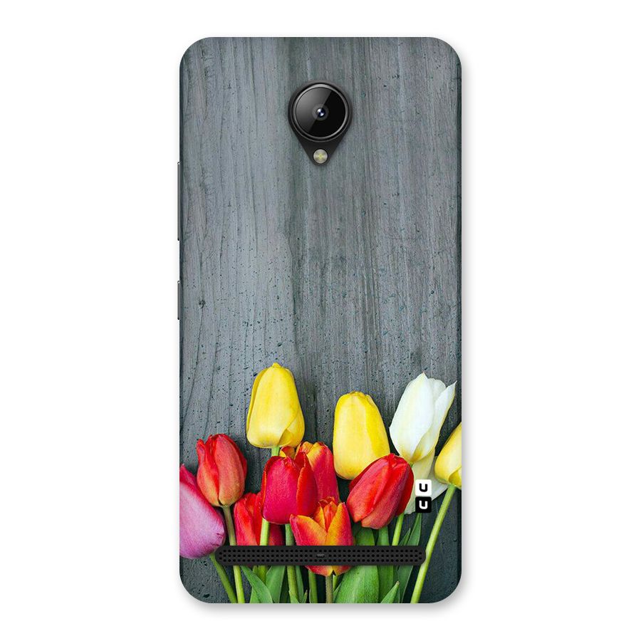 Bloom Grey Back Case for Lenovo C2