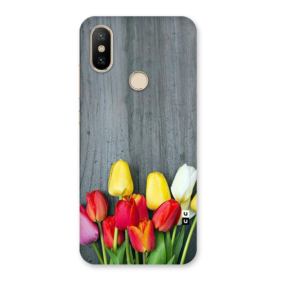 Bloom Grey Back Case for Mi A2