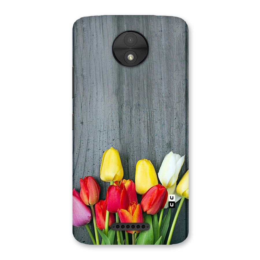 Bloom Grey Back Case for Moto C