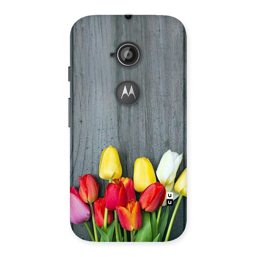 Bloom Grey Back Case for Moto E 2nd Gen