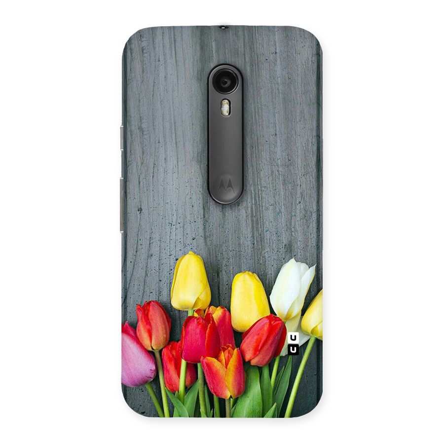 Bloom Grey Back Case for Moto G3