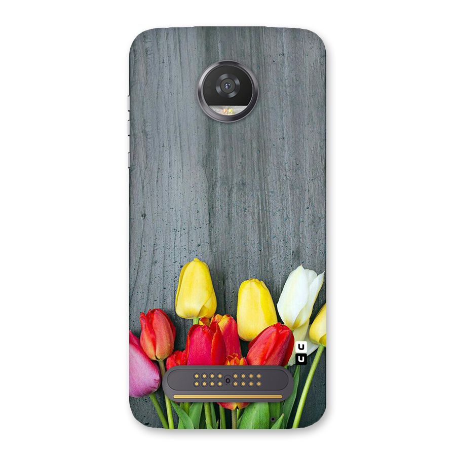 Bloom Grey Back Case for Moto Z2 Play