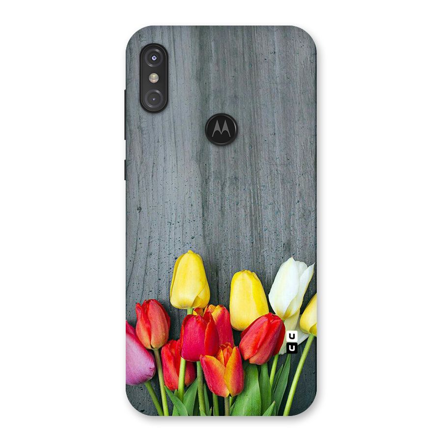 Bloom Grey Back Case for Motorola One Power