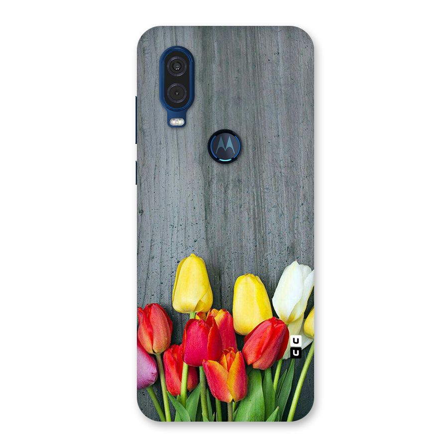 Bloom Grey Back Case for Motorola One Vision