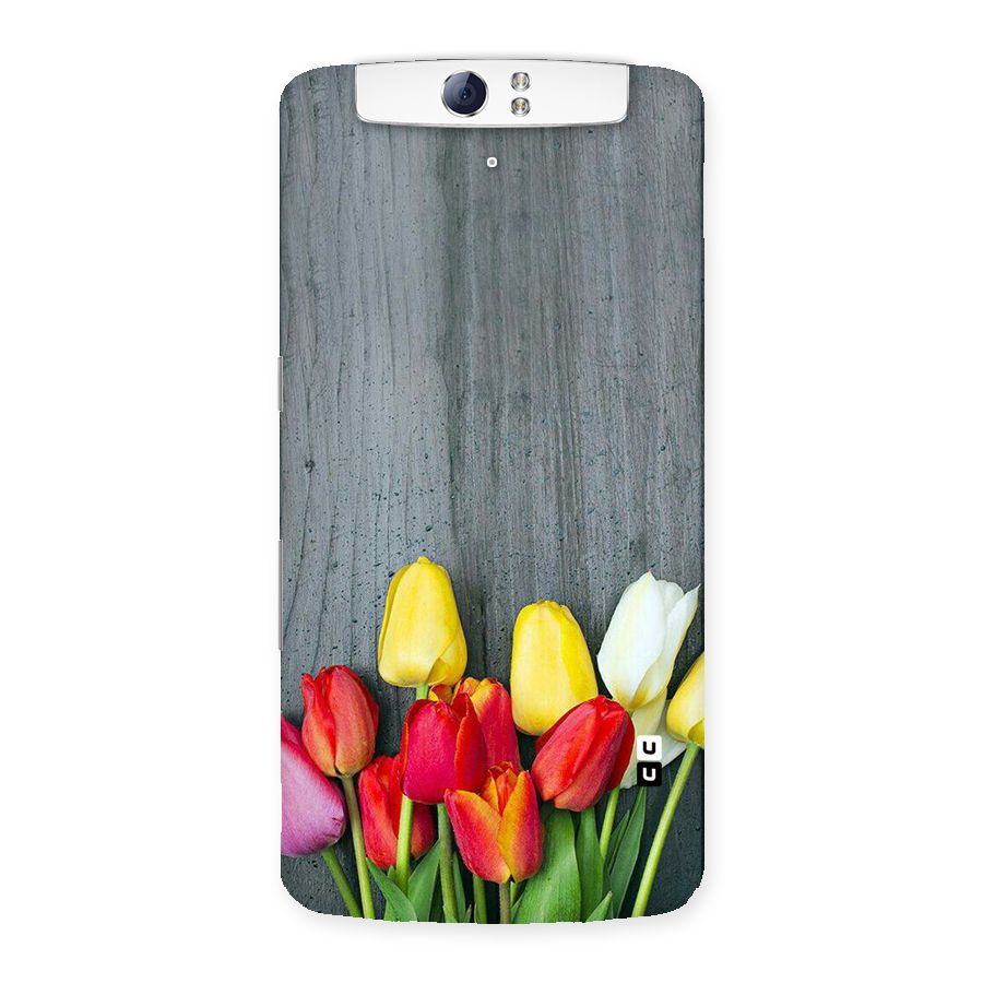 Bloom Grey Back Case for Oppo N1