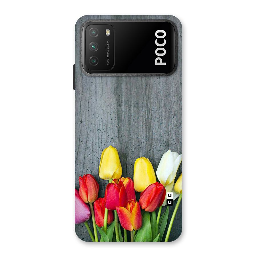 Bloom Grey Back Case for Poco M3