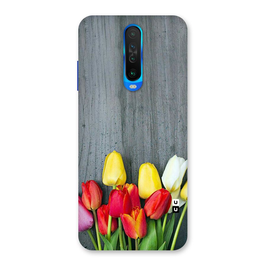 Bloom Grey Back Case for Poco X2
