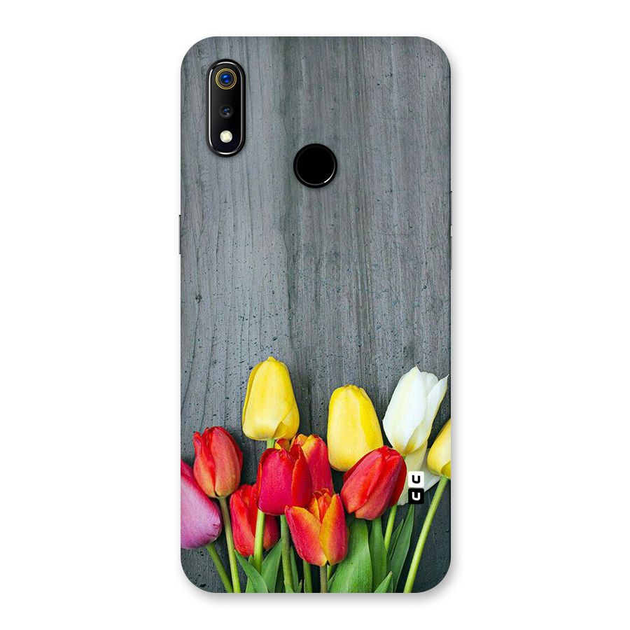 Bloom Grey Back Case for Realme 3
