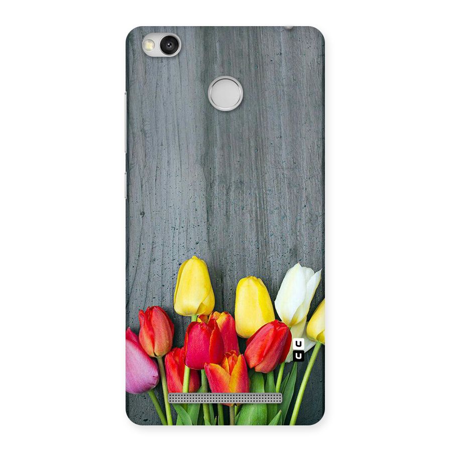 Bloom Grey Back Case for Redmi 3S Prime