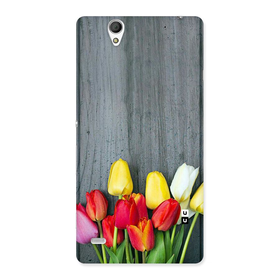 Bloom Grey Back Case for Sony Xperia C4