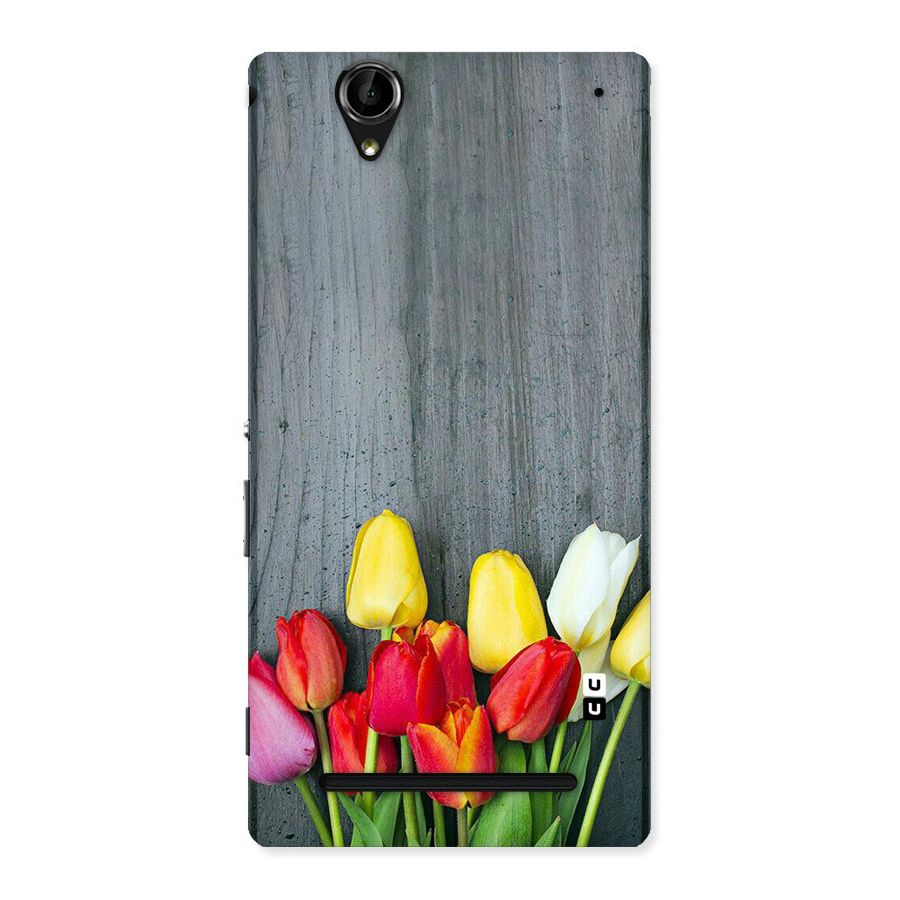 Bloom Grey Back Case for Sony Xperia T2