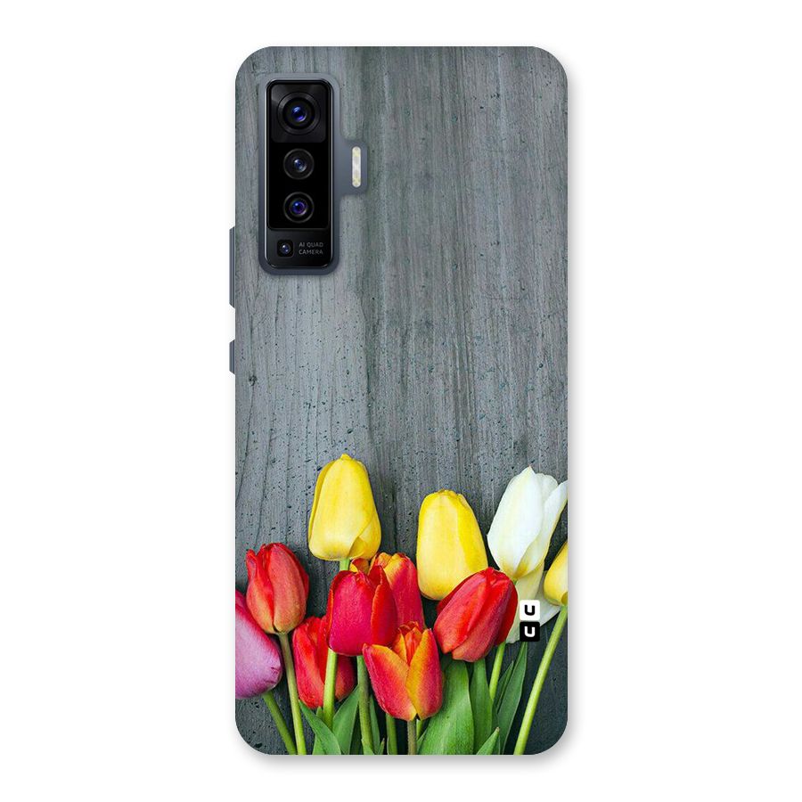 Bloom Grey Back Case for Vivo X50