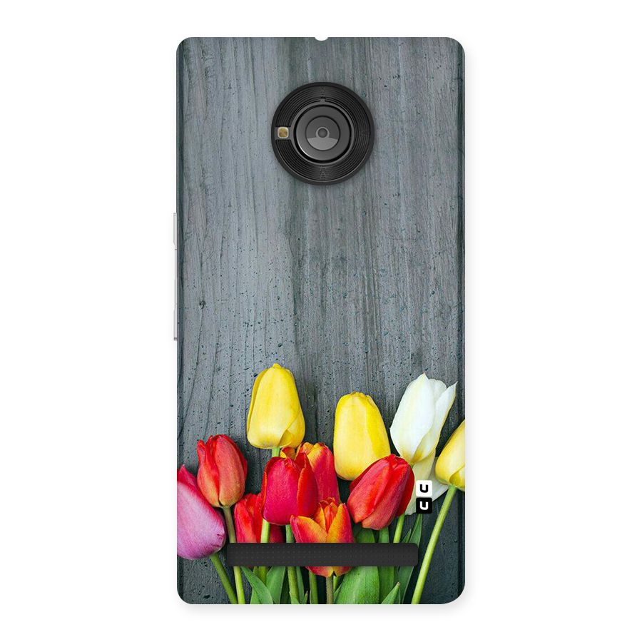Bloom Grey Back Case for Yu Yunique