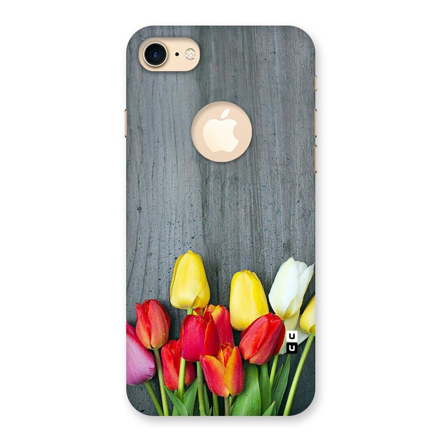 Bloom Grey Back Case for iPhone 7 Logo Cut