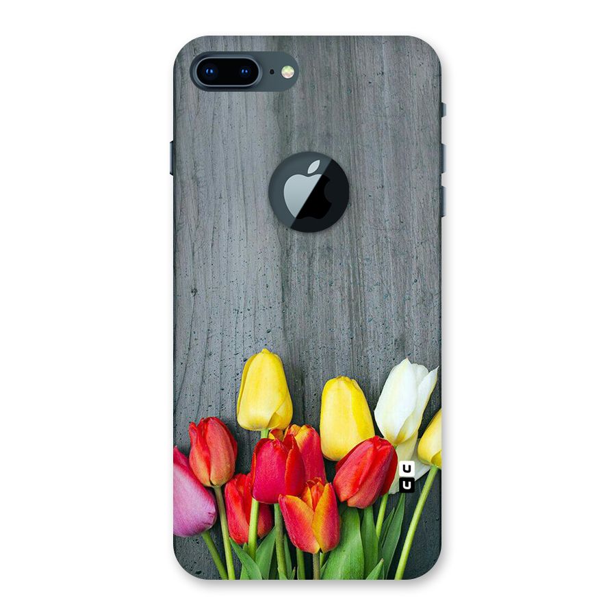 Bloom Grey Back Case for iPhone 7 Plus Logo Cut