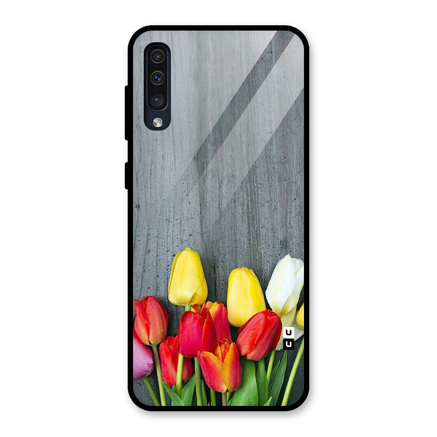 Bloom Grey Glass Back Case for Galaxy A50s