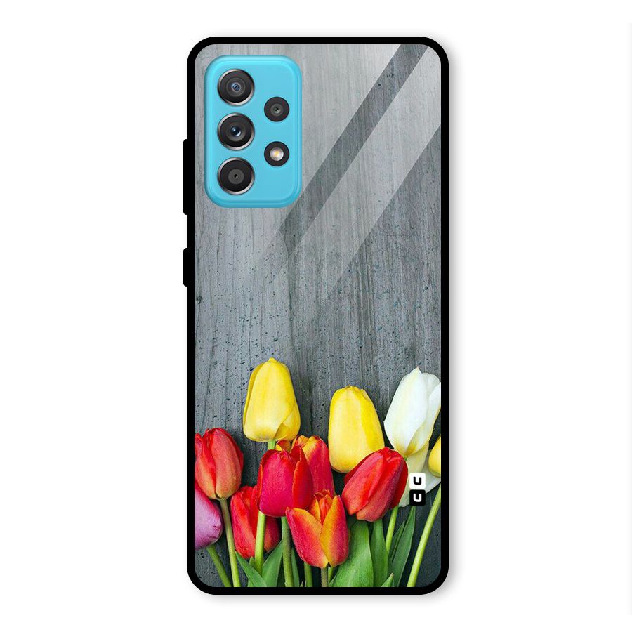 Bloom Grey Glass Back Case for Galaxy A52