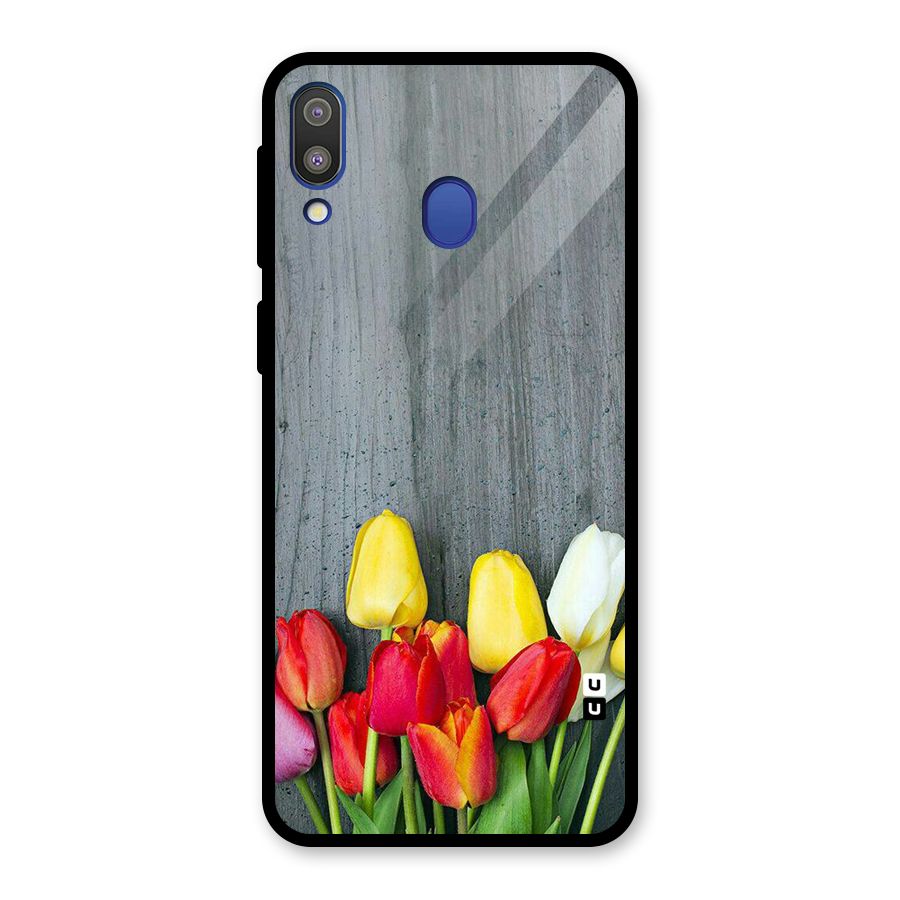 Bloom Grey Glass Back Case for Galaxy M20