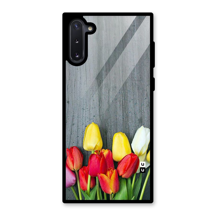 Bloom Grey Glass Back Case for Galaxy Note 10