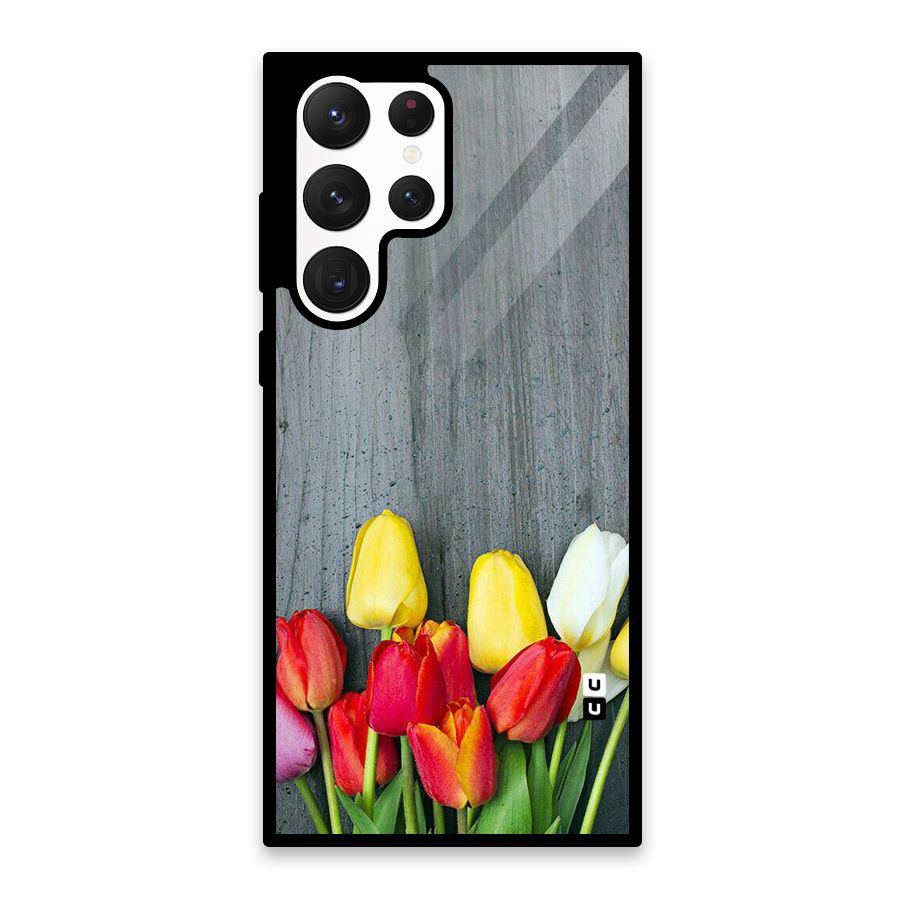 Bloom Grey Glass Back Case for Galaxy S22 Ultra 5G