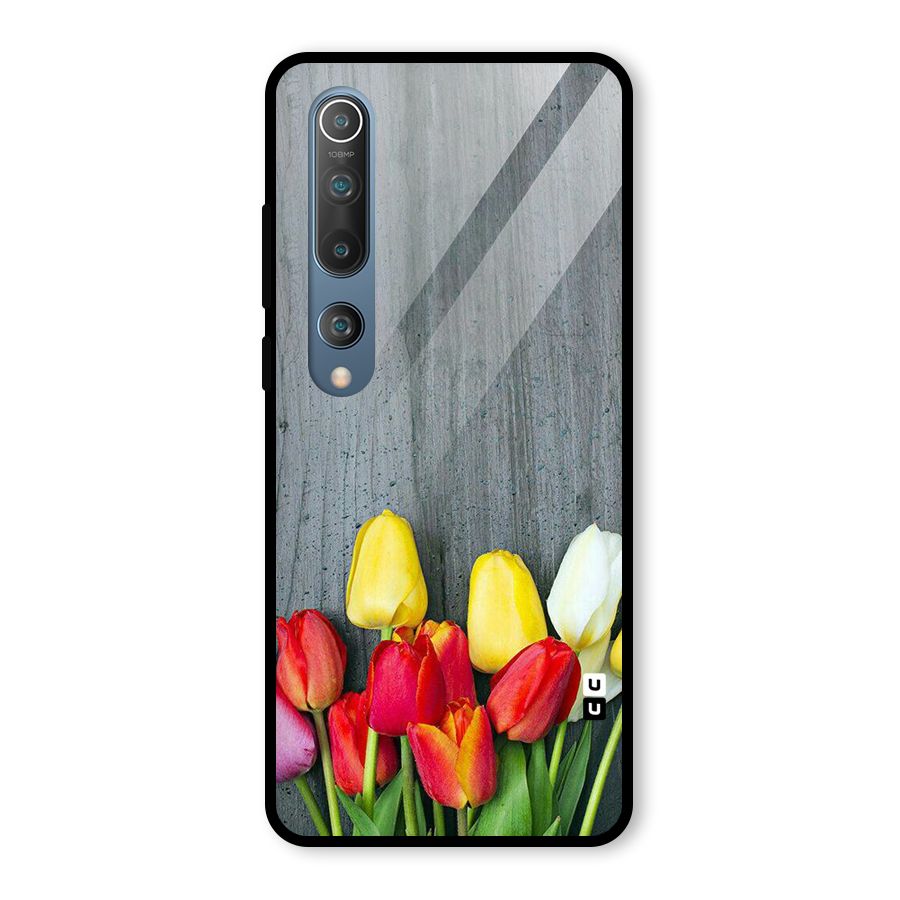 Bloom Grey Glass Back Case for Mi 10