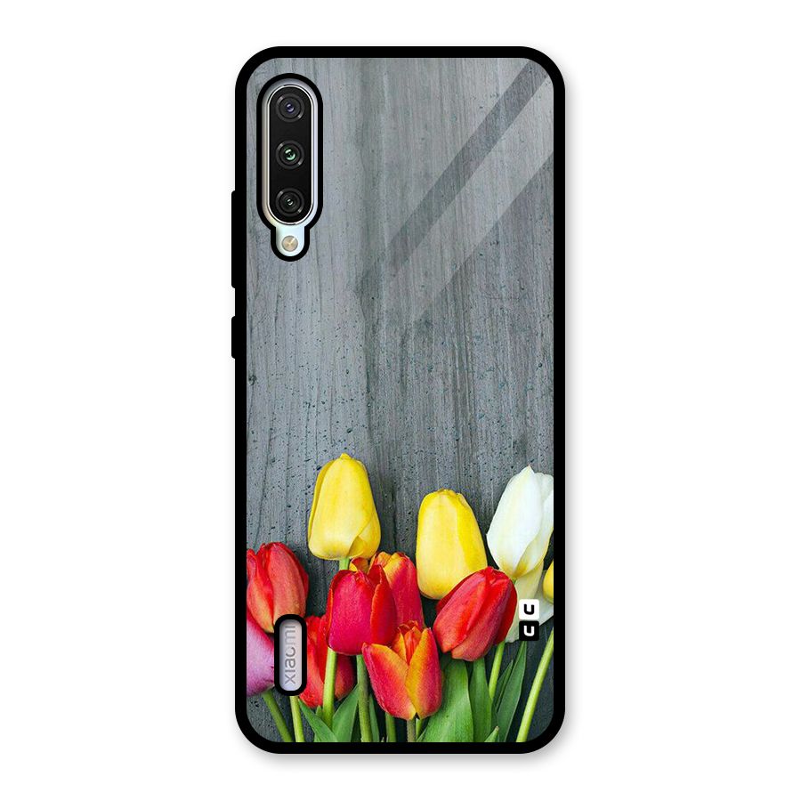 Bloom Grey Glass Back Case for Mi A3
