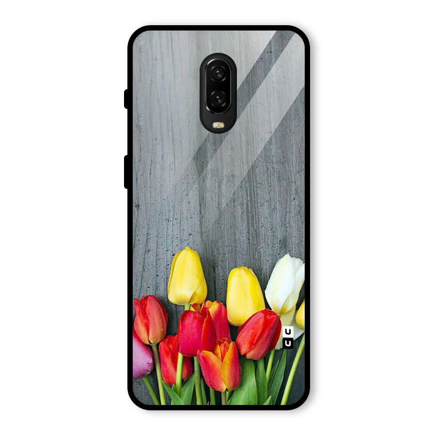 Bloom Grey Glass Back Case for OnePlus 6T