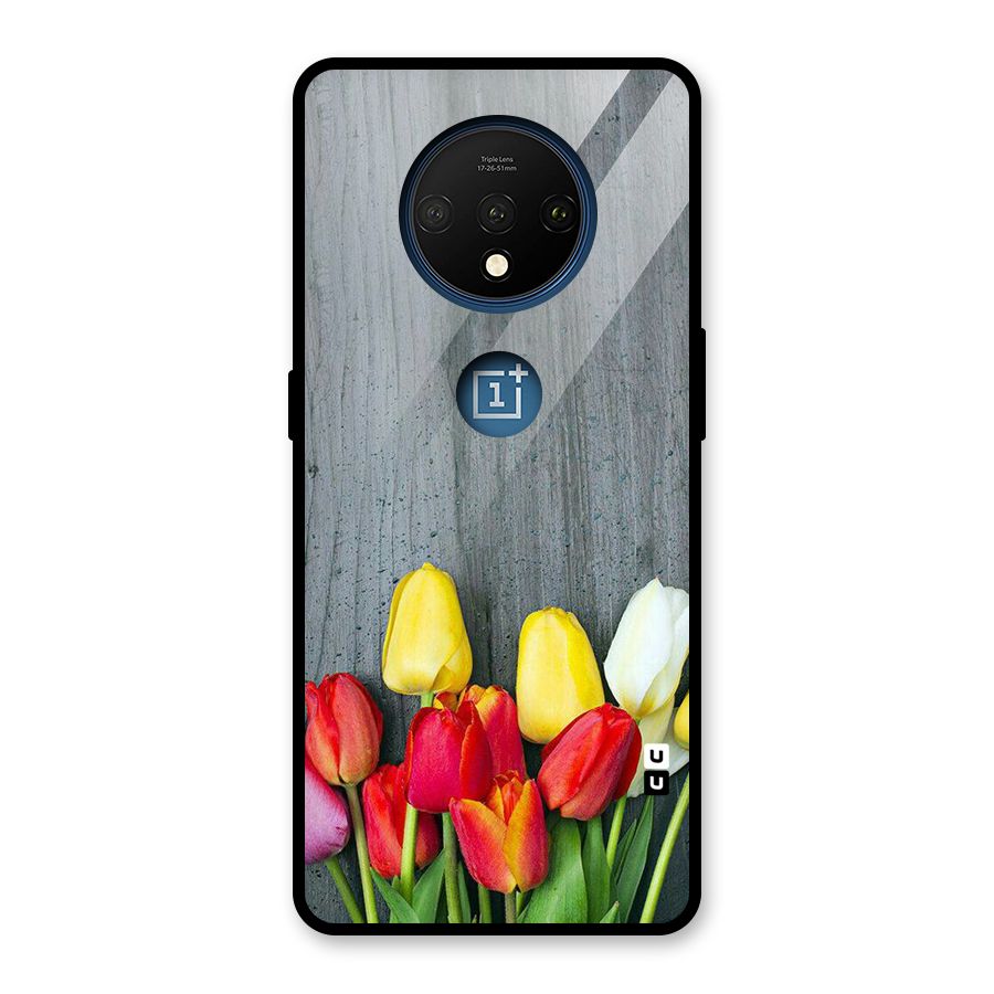 Bloom Grey Glass Back Case for OnePlus 7T