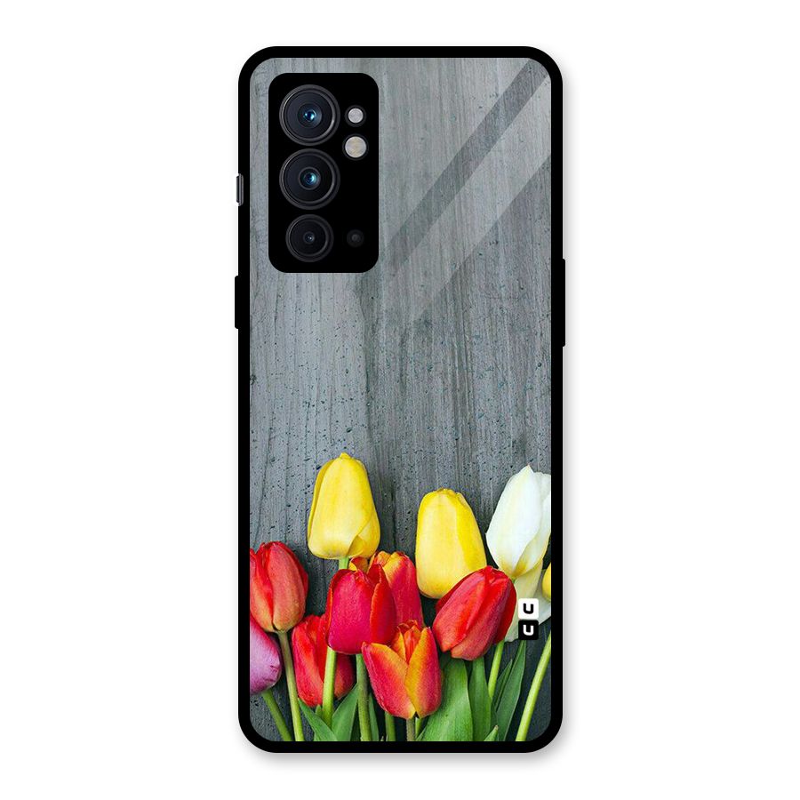 Bloom Grey Glass Back Case for OnePlus 9RT 5G