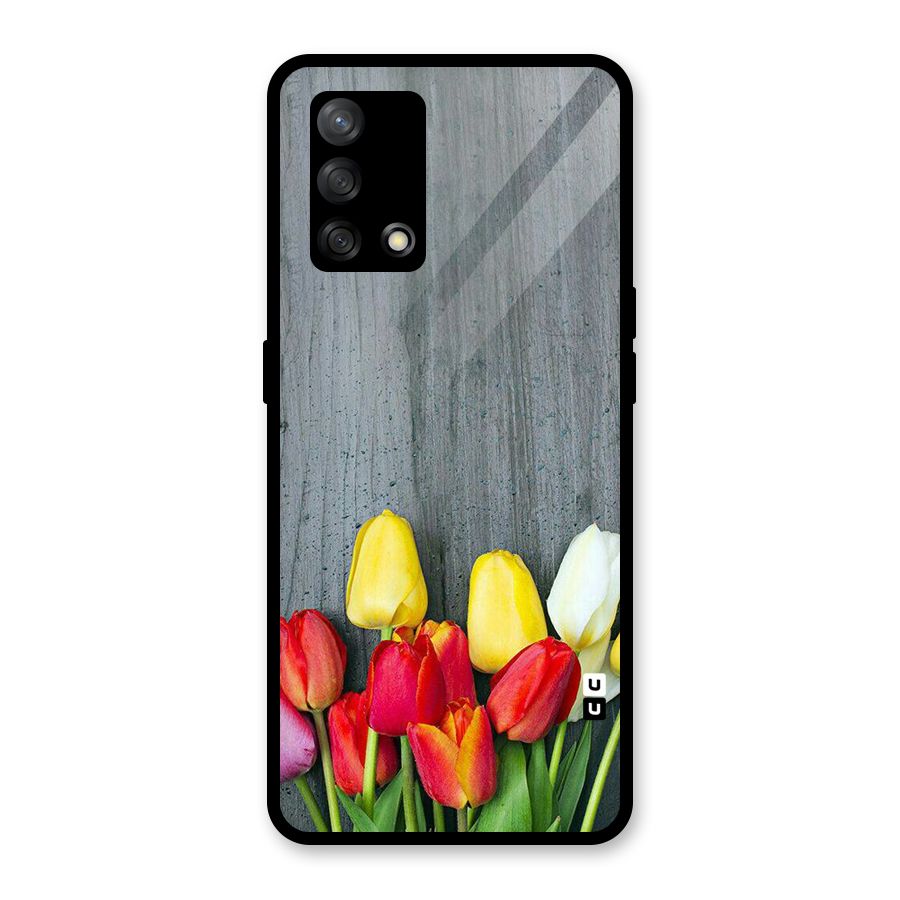 Bloom Grey Glass Back Case for Oppo F19