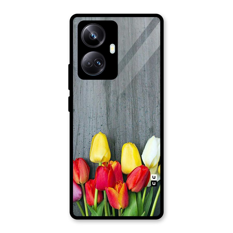 Bloom Grey Glass Back Case for Realme 10 Pro Plus