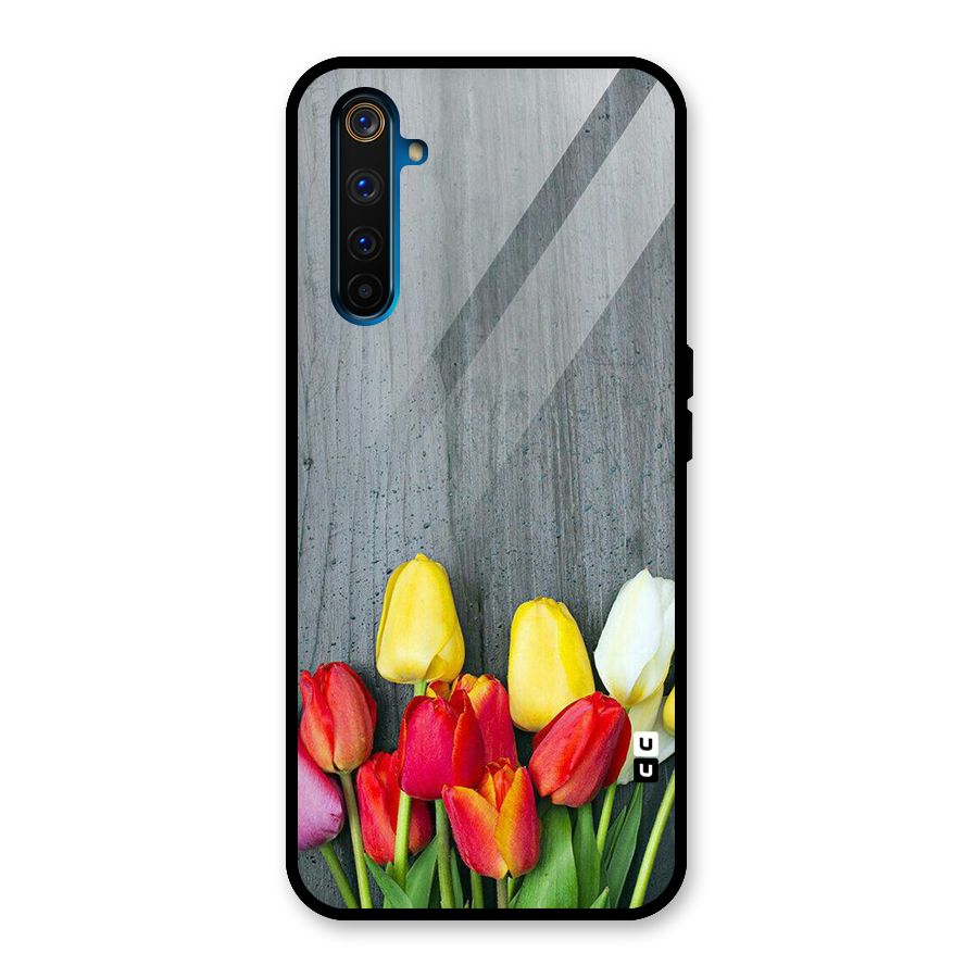 Bloom Grey Glass Back Case for Realme 6 Pro